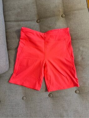Calvin Klein Women's Performance Running Shorts Quick-Dry, Coral, Size SM